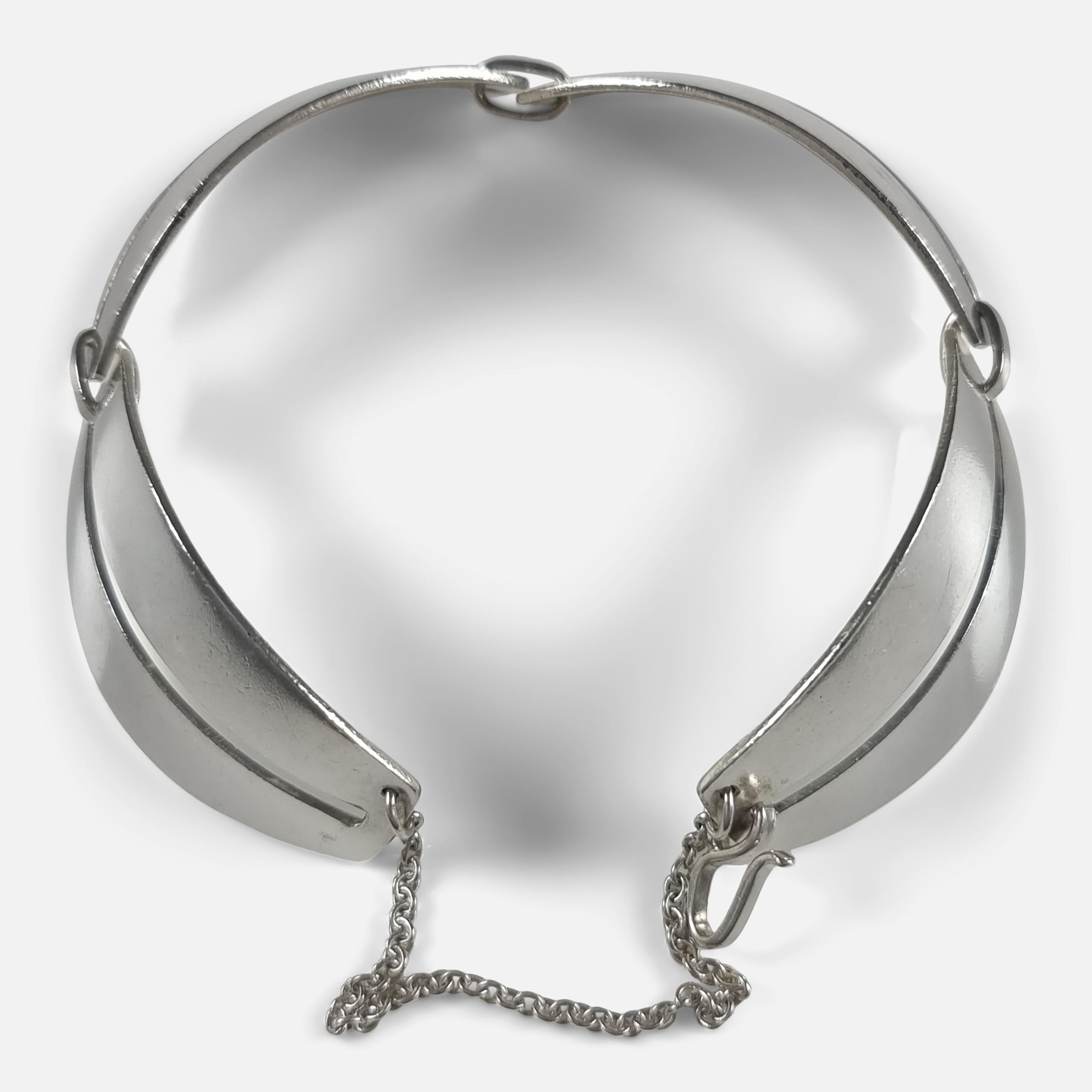 Georg Jensen Sterling Silver Bracelet #170, Nanna Ditzel For Sale 4