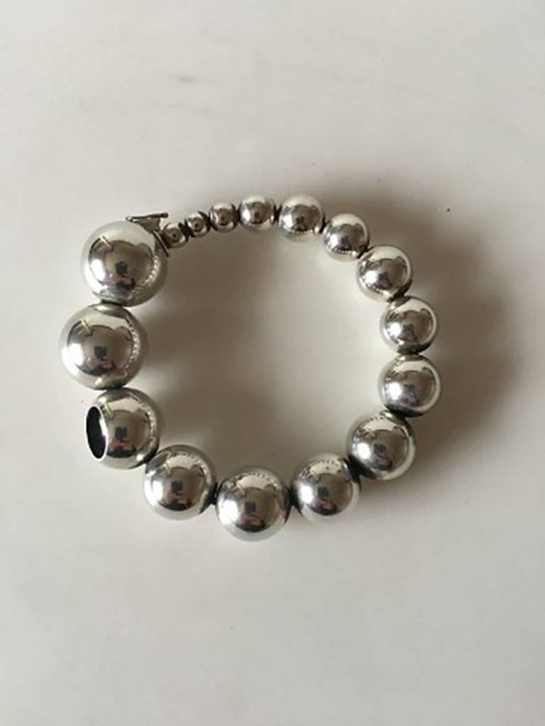 Modern Georg Jensen Sterling Silver Bracelet #441