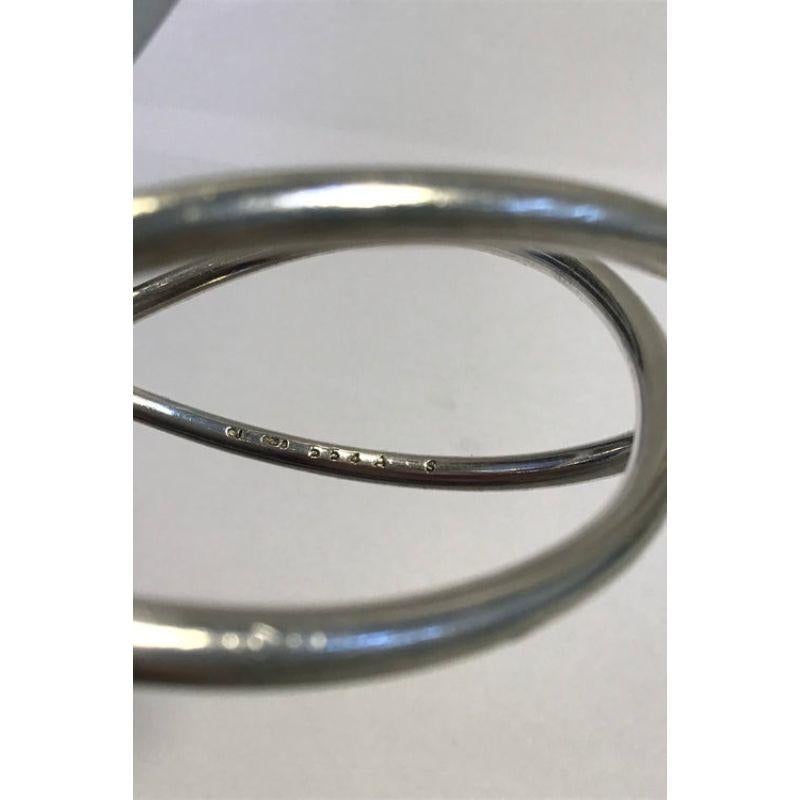 Georg Jensen Sterlingsilber-Armband Alliance No 554A Größe Small im Zustand „Gut“ im Angebot in Copenhagen, DK