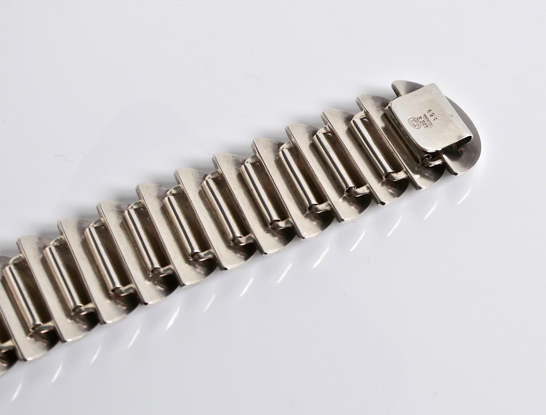 Georg Jensen Sterlingsilber-Armband entworfen von Astrid Fog, Dänemark, um 1969 Damen im Angebot