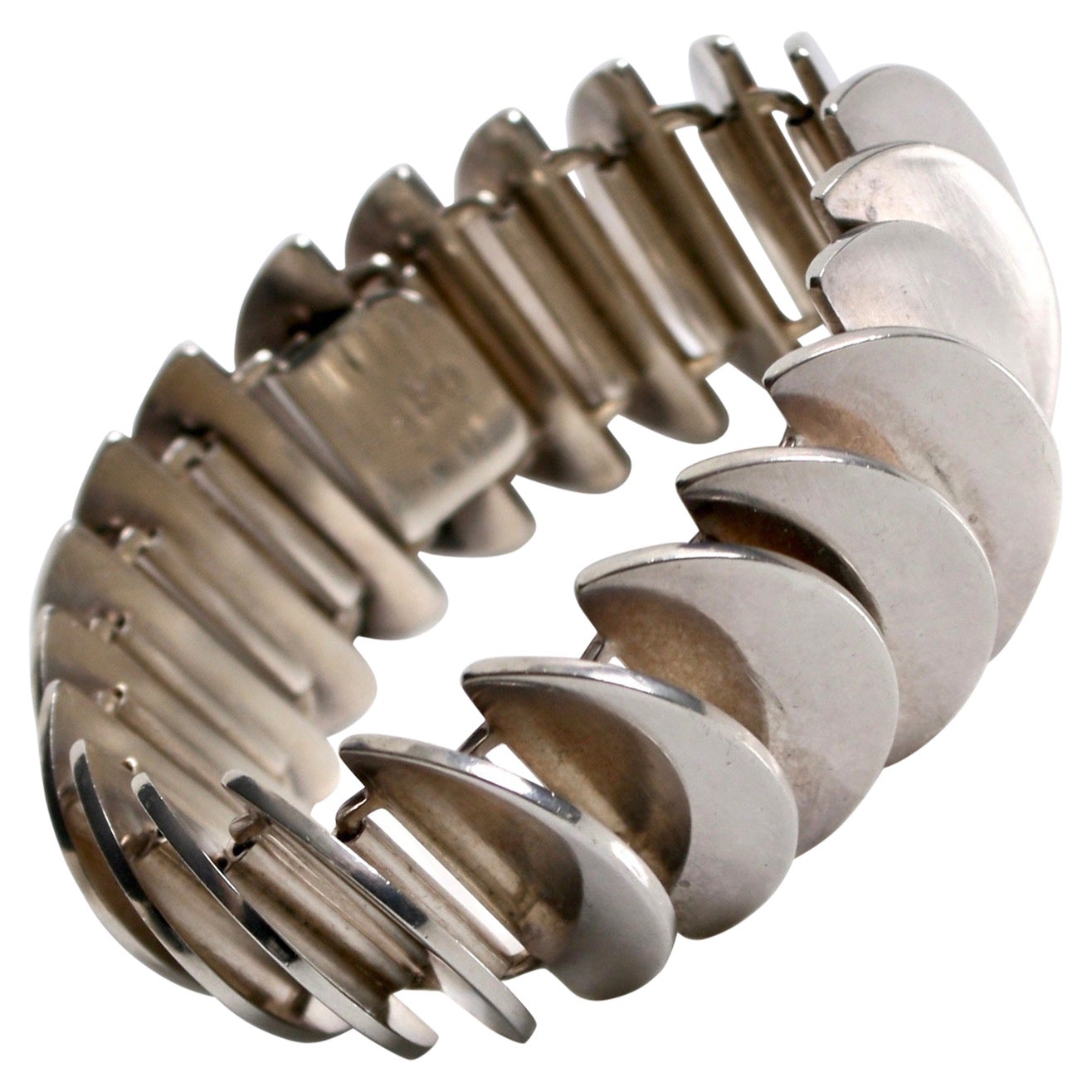 Georg Jensen Sterlingsilber-Armband entworfen von Astrid Fog, Dänemark, um 1969 im Angebot