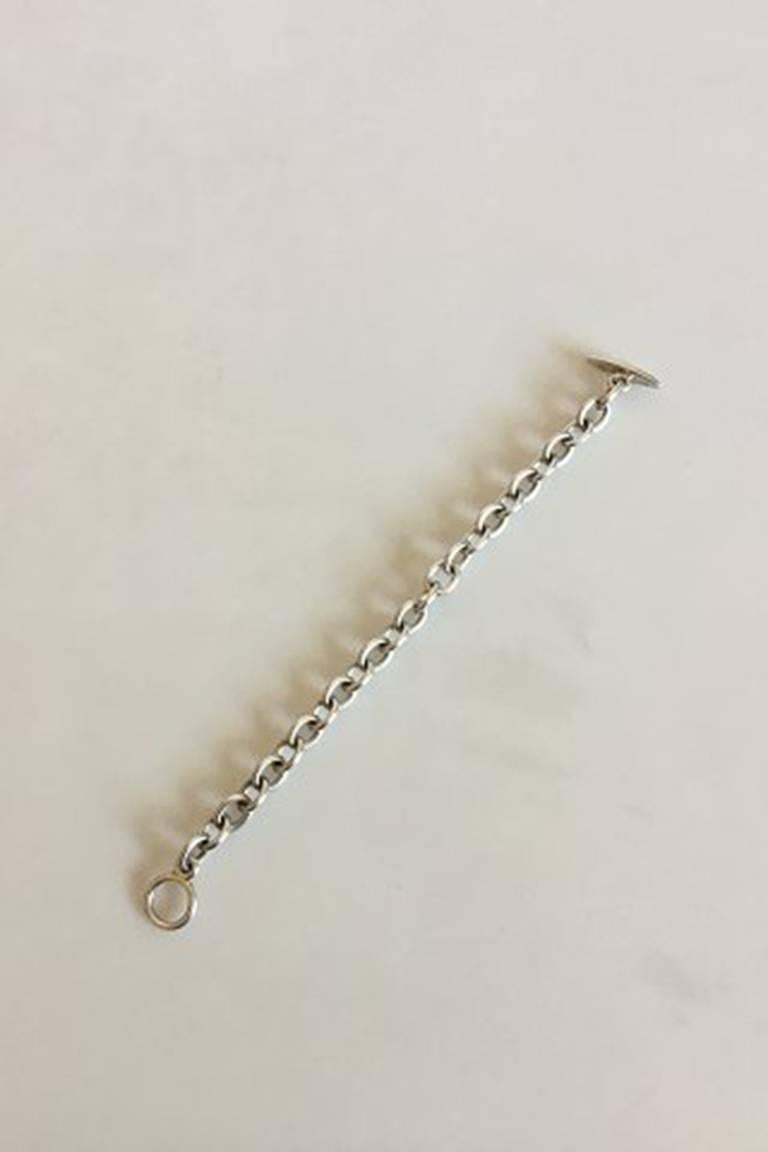 Georg Jensen Sterling Silver Bracelet No 144. Measures 18 cm / 7 3/32 in. Weighs 22.5 g / 0.79 oz.