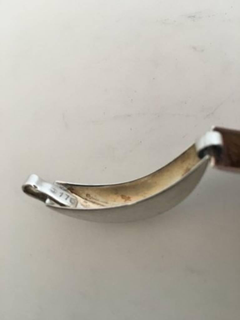 Modern Georg Jensen Sterling Silver Bracelet No 175 For Sale