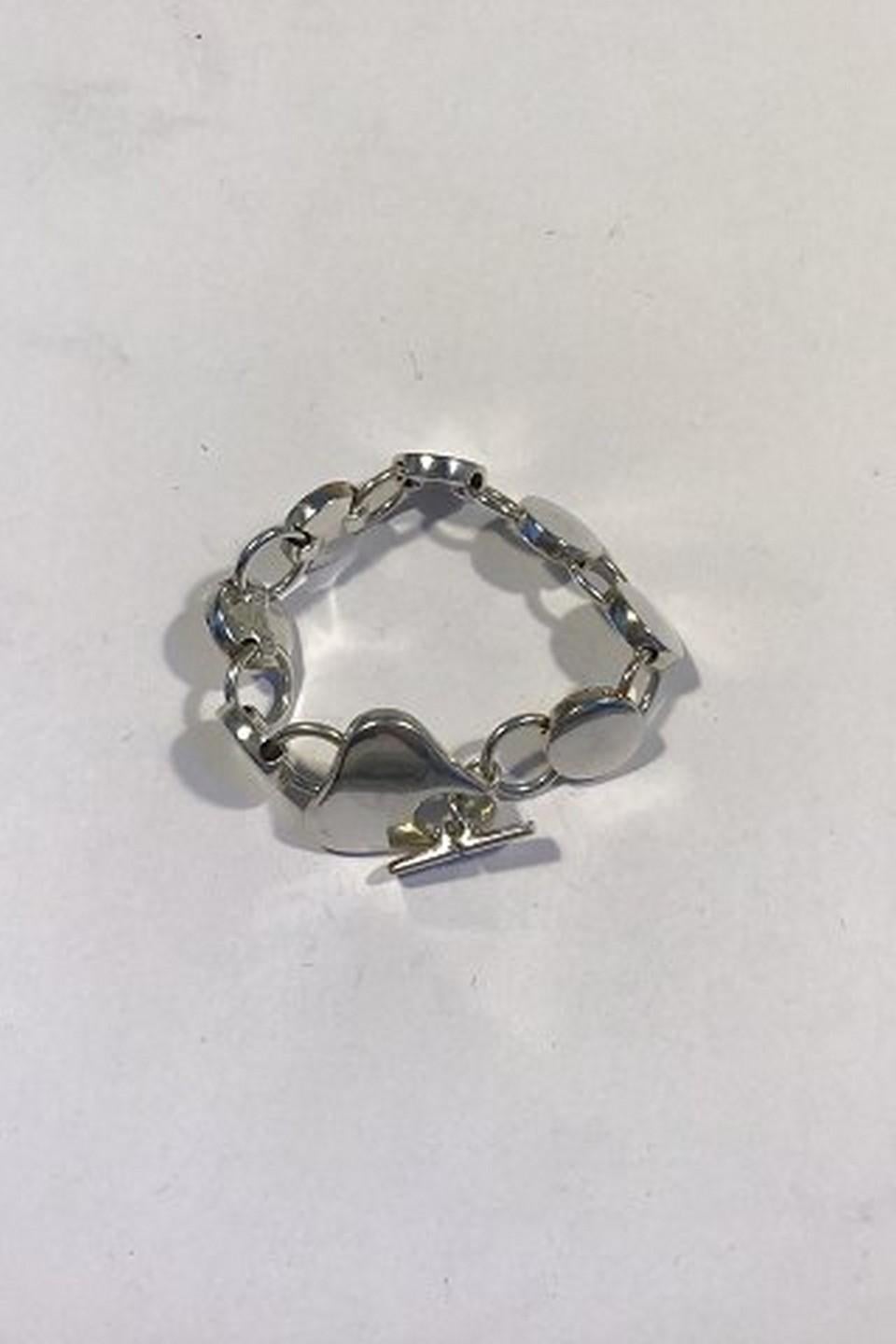 Modern Georg Jensen Sterling Silver Bracelet No. 463 For Sale