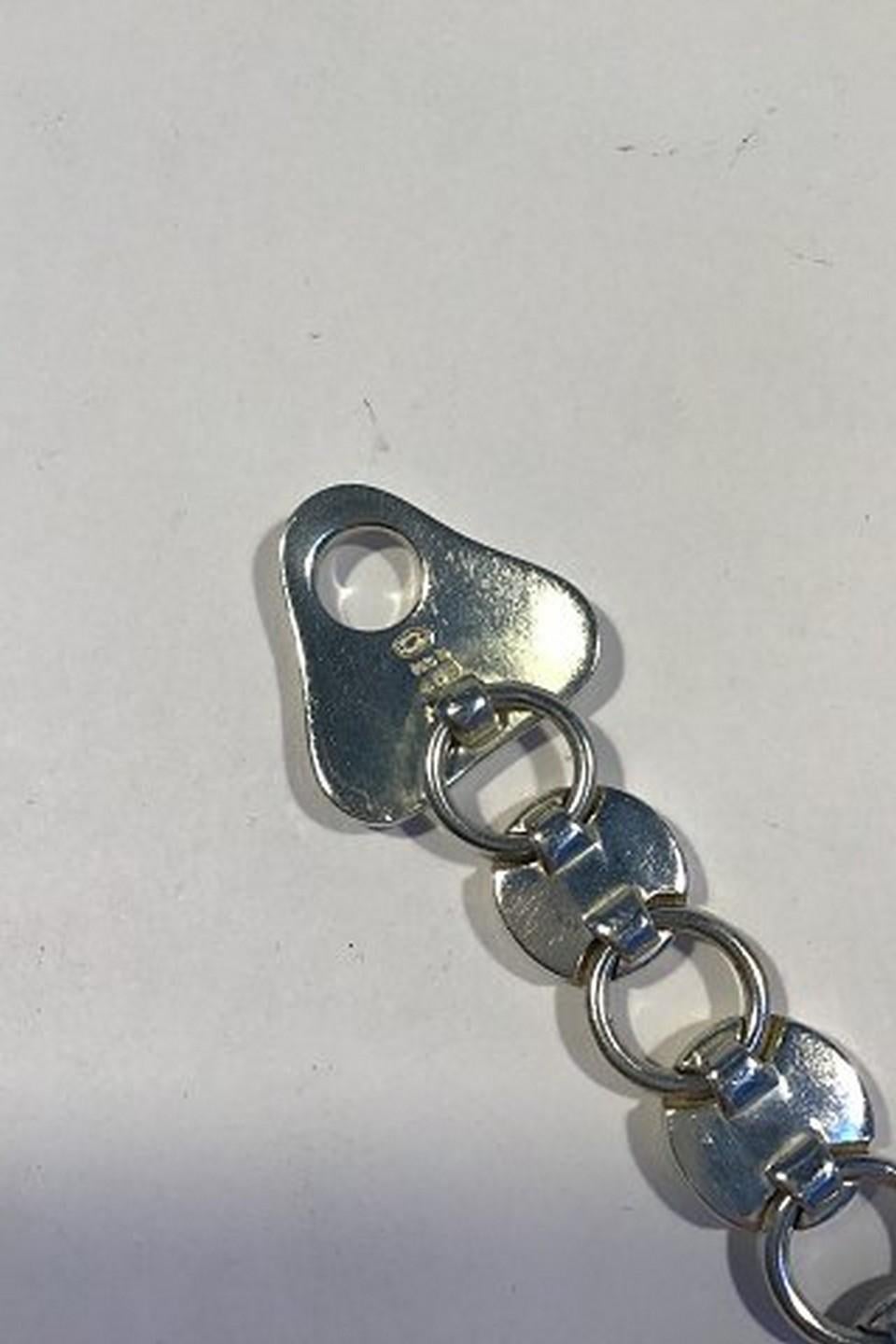 Georg Jensen Sterling Silver Bracelet No. 463 In Good Condition For Sale In Copenhagen, DK