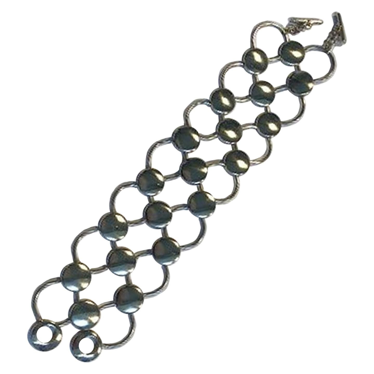 Georg Jensen Sterling Silver Bracelet No 464 Regitze Overgaard For Sale
