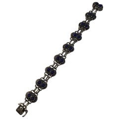 Georg Jensen, Sterlingsilber-Armband Nr. 8, Lapislazuli