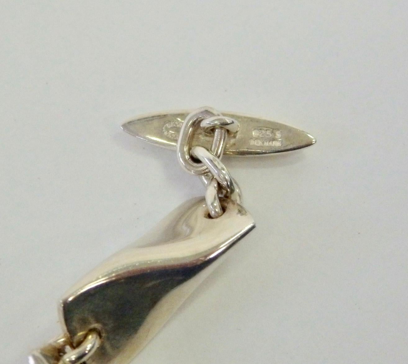 Georg Jensen Pulsera de plata de ley con caja original siglo XX en venta