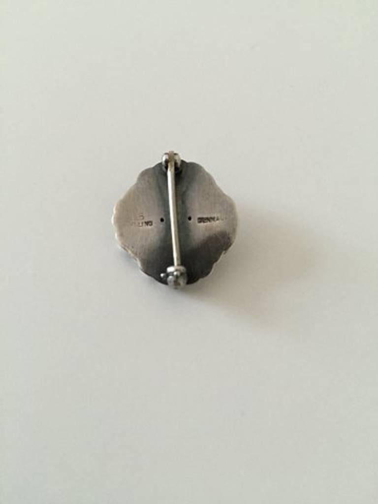 Georg Jensen Sterling Silver Brooch from 1933-1944. Measures 1.9 cm / 0 3/4 in. and is in good condition. Weighs 3 g / 0.11 oz.