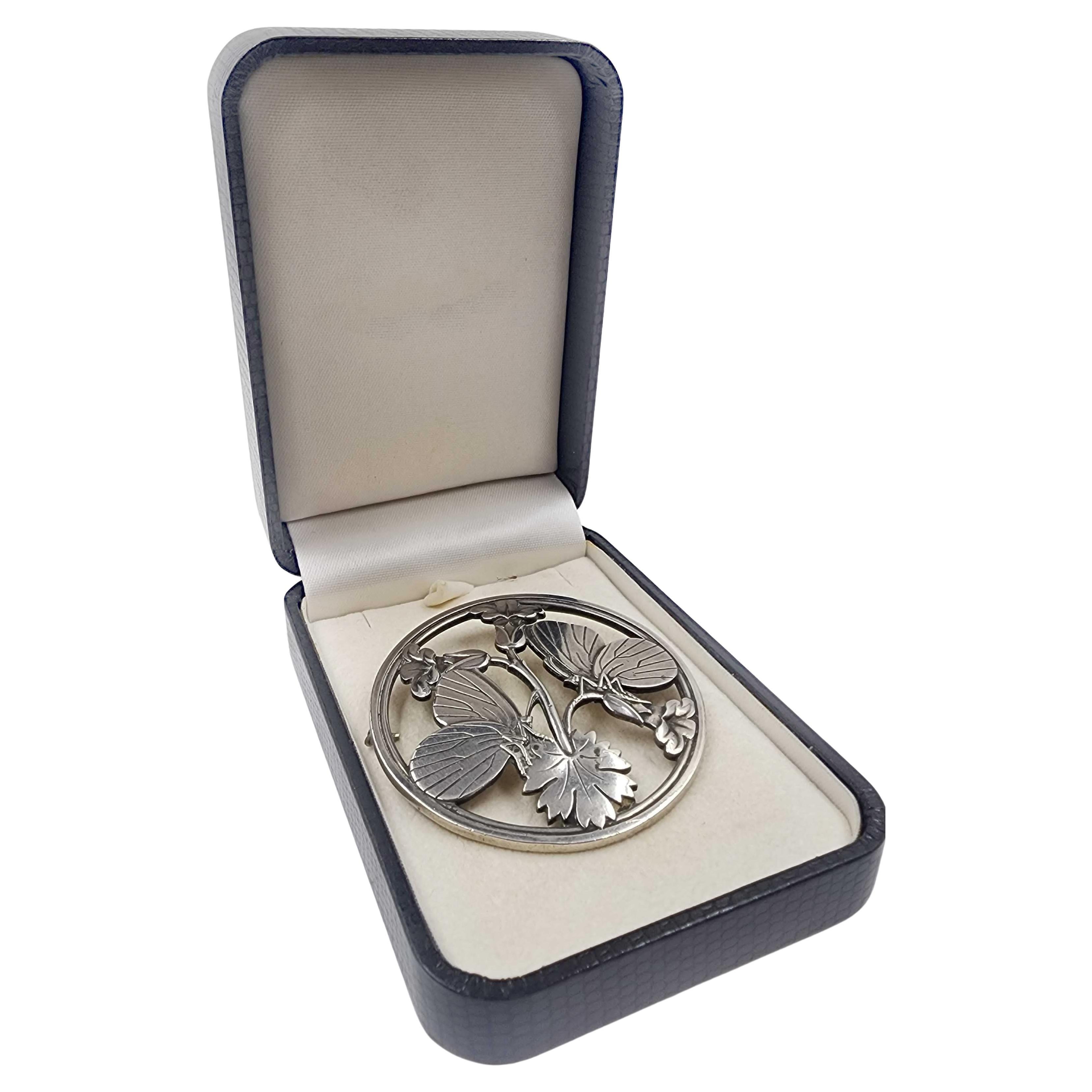 Georg Jensen sterling silver brooch from the 1970s
