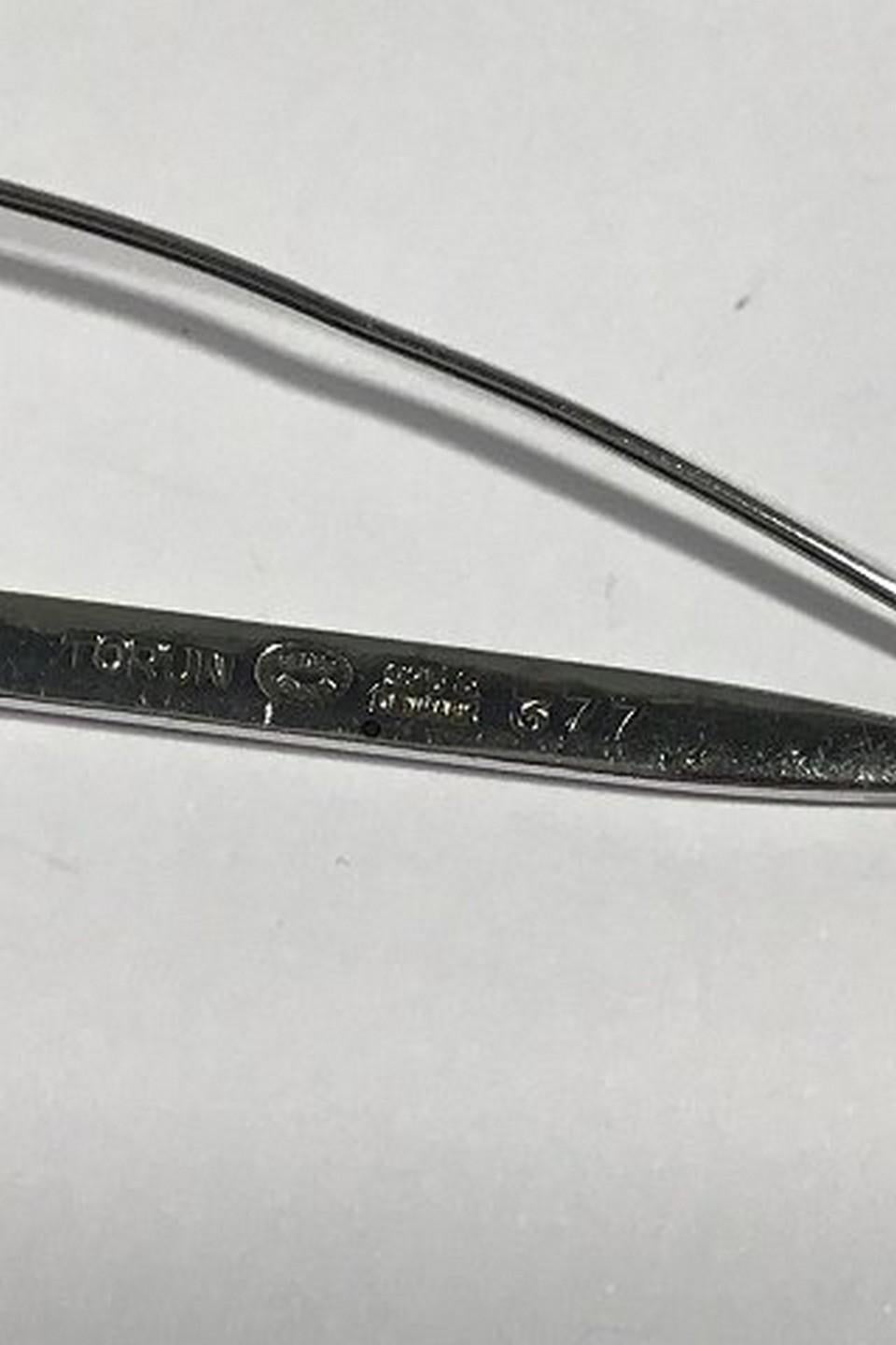 Sterlingsilber-Brosche Nr. 377 Torun von Georg Jensen im Zustand „Gut“ im Angebot in Copenhagen, DK