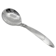 Georg Jensen Sterling Silver Cactus Berry Spoon #182