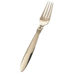 Georg Jensen Sterling Silver Cactus Dinner Fork #002