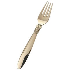 Georg Jensen Sterling Silver Cactus Dinner Fork #012