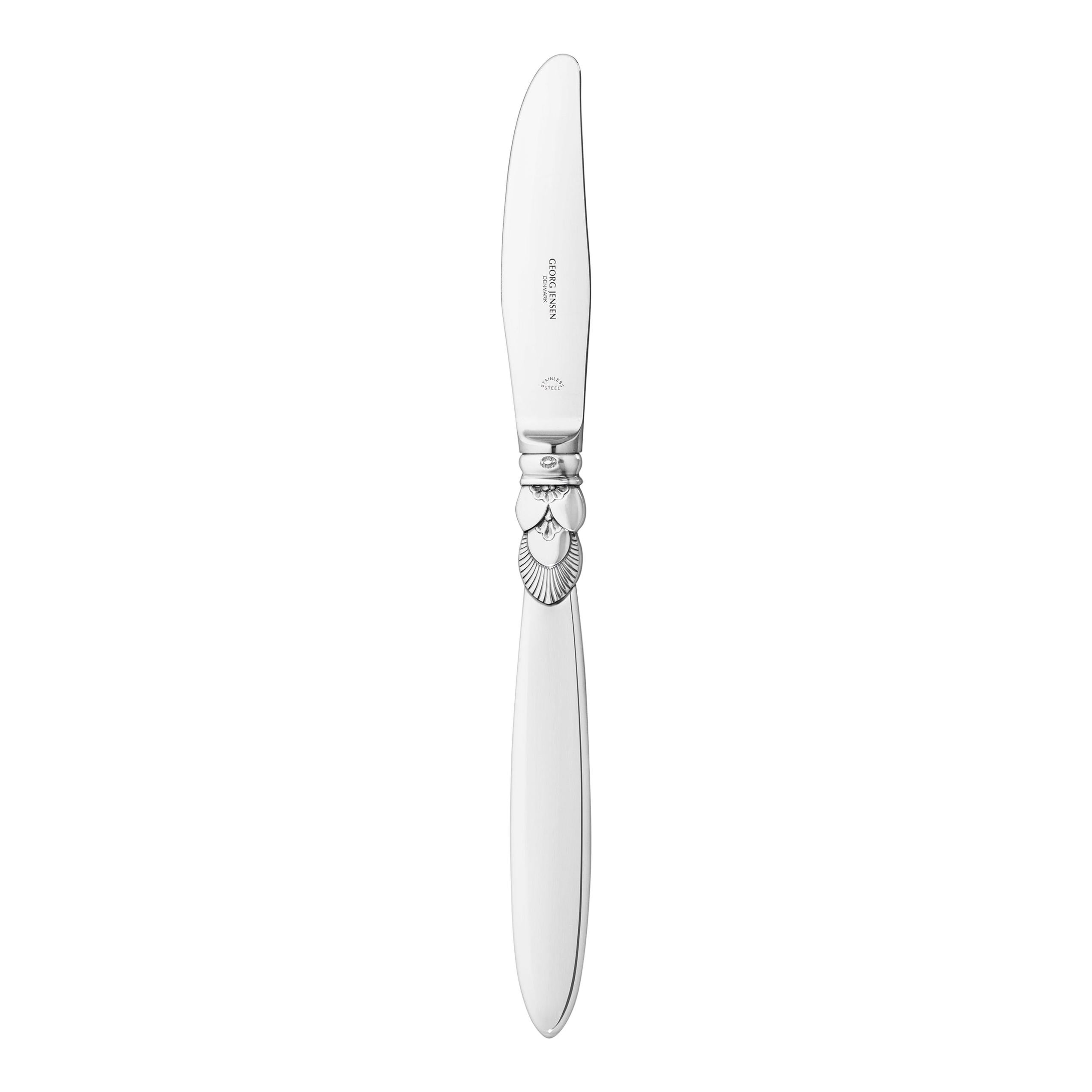 Georg Jensen Sterling Silver Cactus Long Luncheon Knife by Gundorph Albertus For Sale