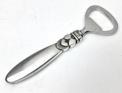 Georg Jensen Sterling Silver Cactus Pattern Bottle Opener