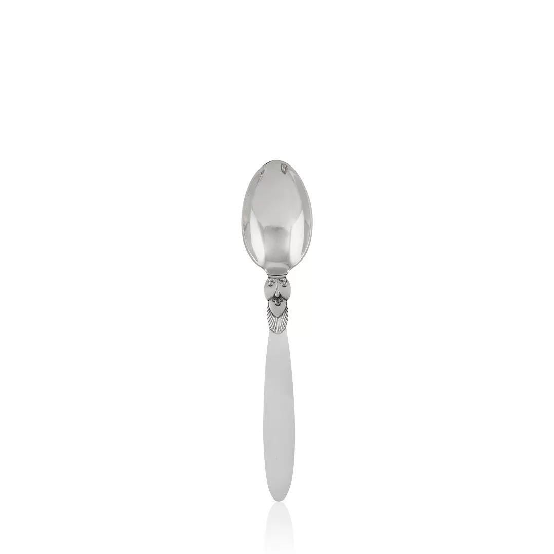 Georg Jensen Juego de cactus para doce de plata de ley mediados del siglo XX en venta