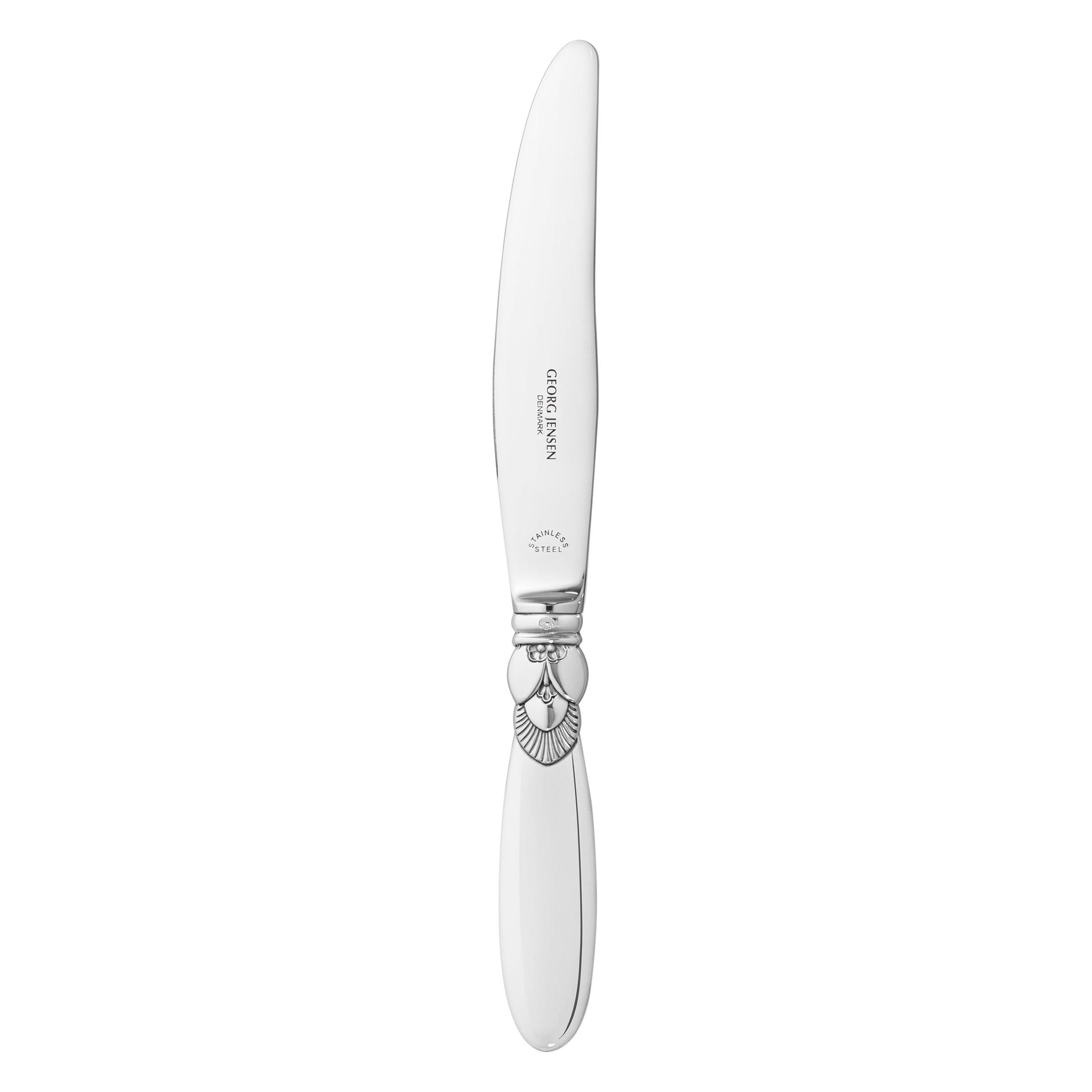 Georg Jensen Sterling Silver Cactus Short Luncheon Knife by Gundorph Albertus