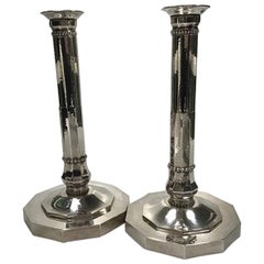 Georg Jensen Sterling Silver Candlesticks No 286 Johan Rohde