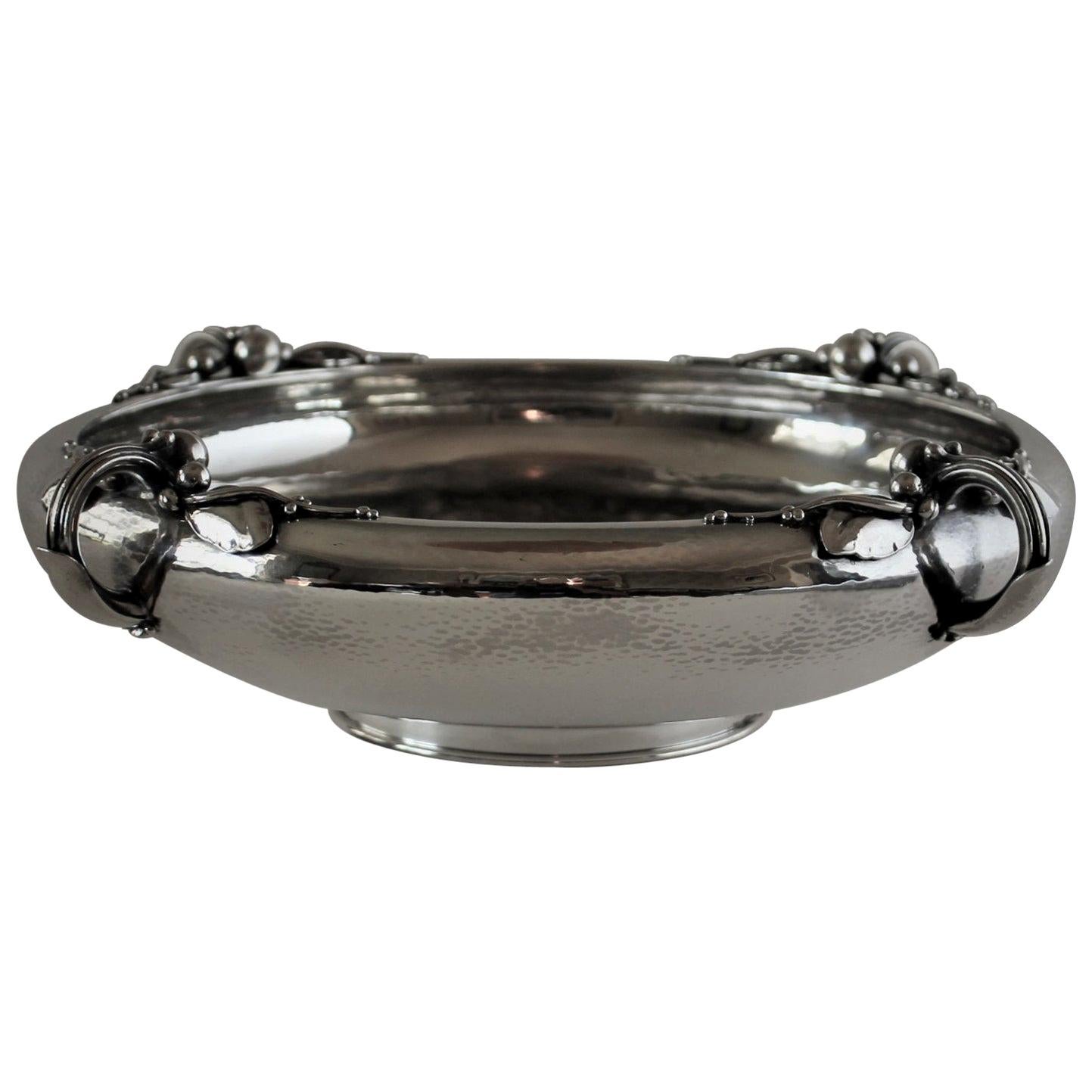 Georg Jensen Sterling Silver Centerpiece Bowl No. 625A For Sale