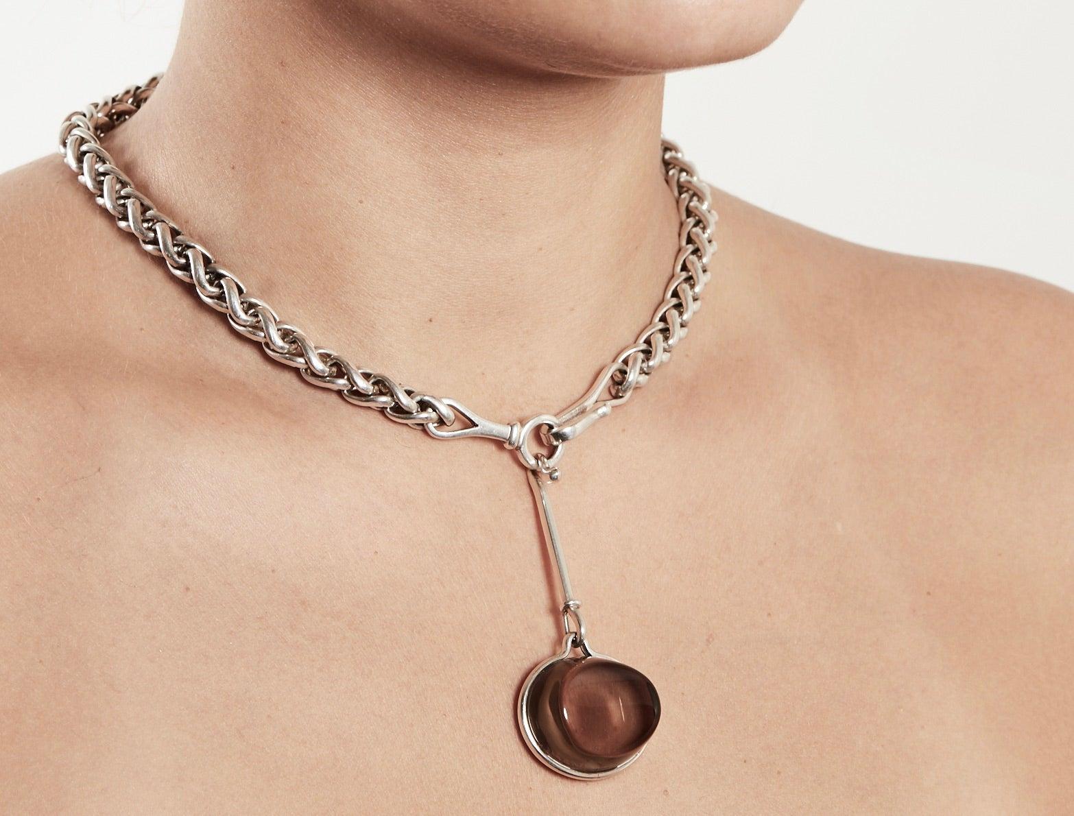 Georg Jensen Sterling Silver Chain Necklace For Sale at 1stDibs