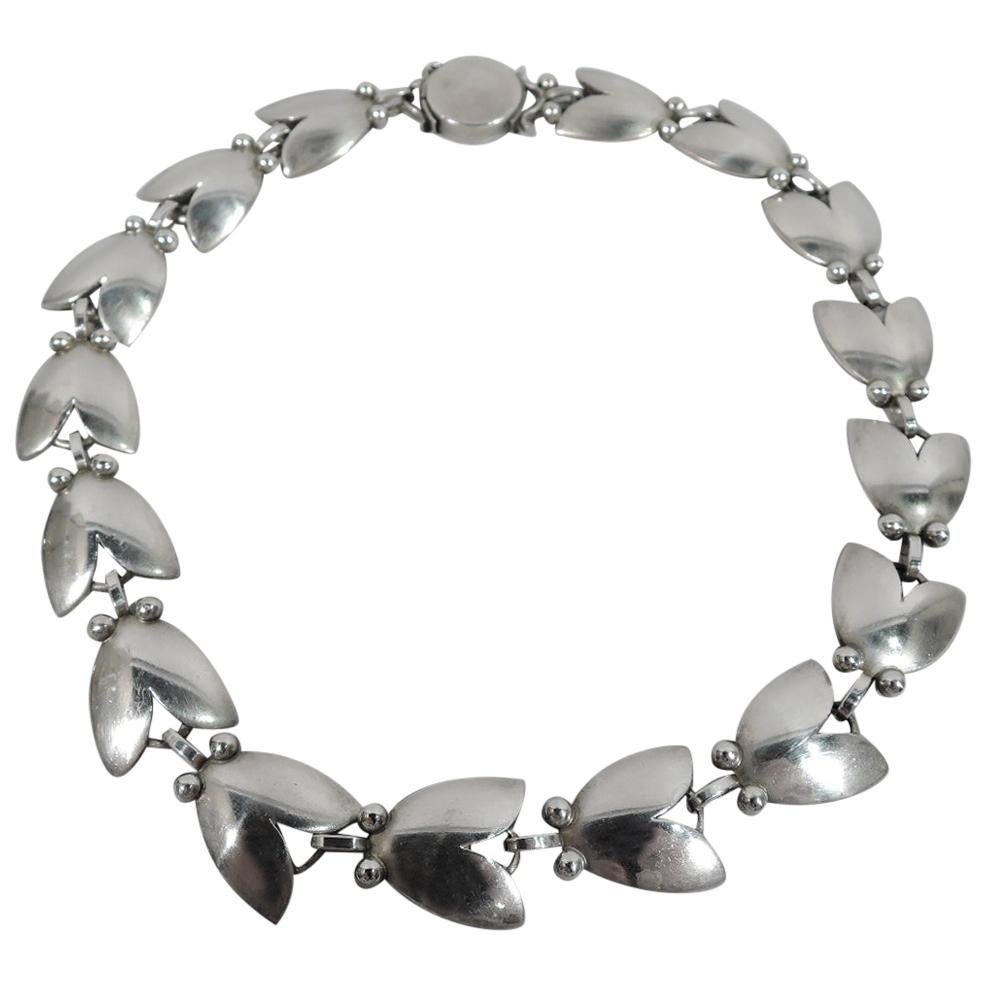 Georg Jensen Sterling Silver Classic Tulip Necklace