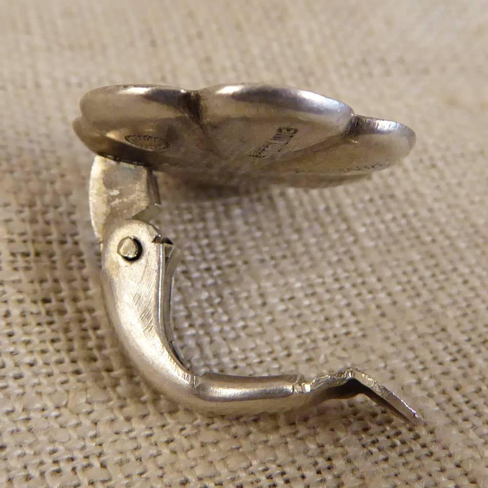 Women's Georg Jensen Sterling Silver Clip on Earrings #67