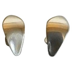 Georg Jensen Sterling Silver Clip-On Earrings No 128B