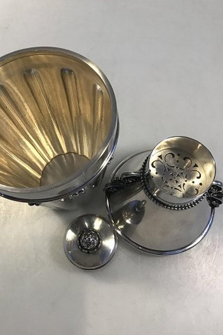 Jensen Sterling Silver Cocktail Shaker No 497A 'Design