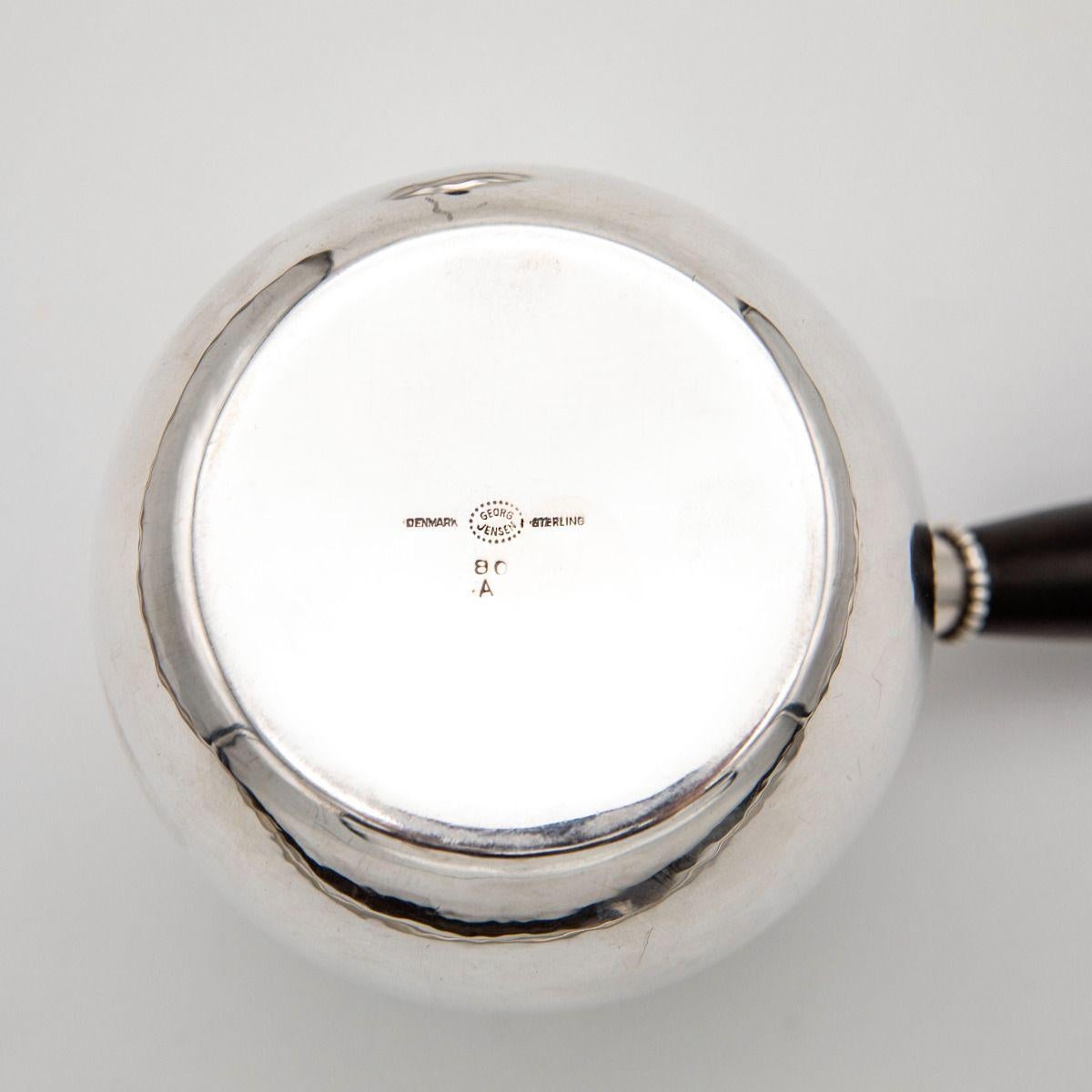 Service à café en argent sterling de Georg Jensen, Model No. 80 en vente 2