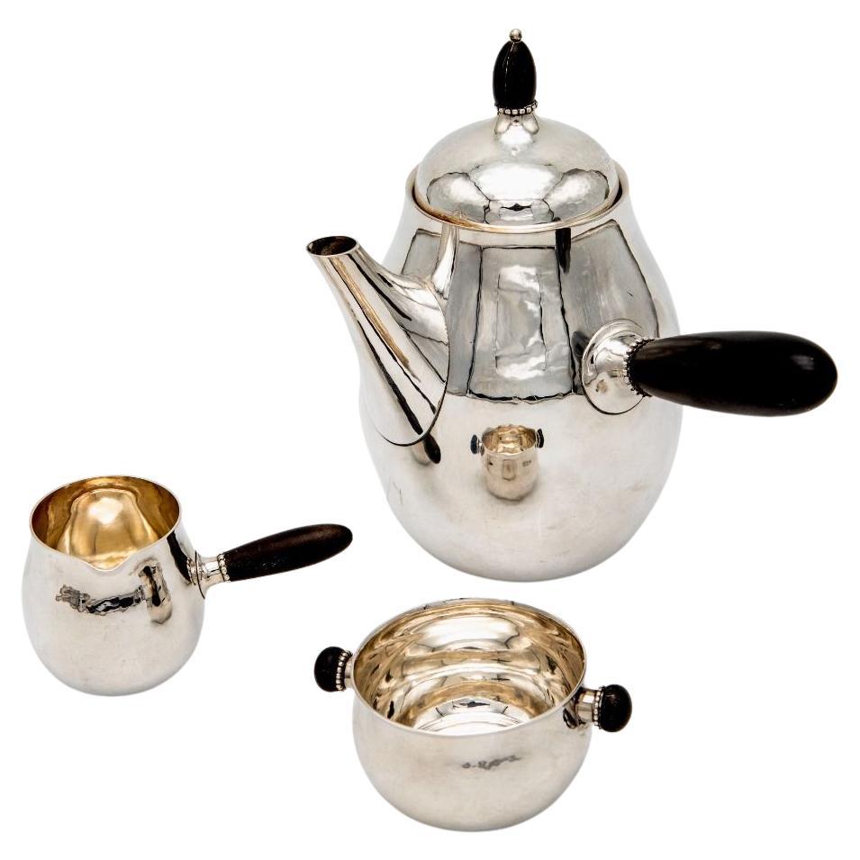 Georg Jensen Sterling Silver Coffee Set, Model 80