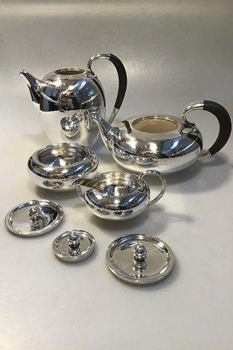 Jensen Sterling Silver CoffeeTea Set No 787 For Sale at 1stDibs