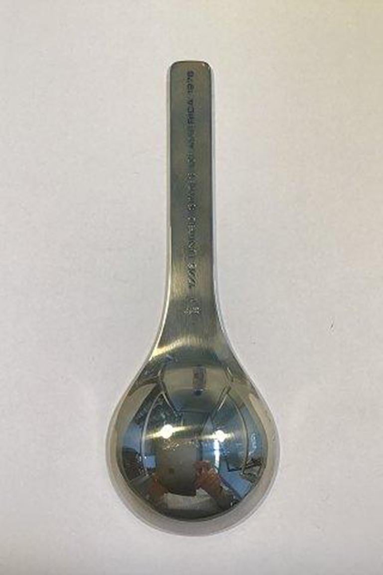 Georg Jensen Sterling Silver Commemorative Spoon In Good Condition For Sale In Copenhagen, DK