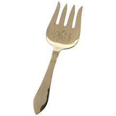 Georg Jensen Sterling Silver Continental Fish Serving Fork