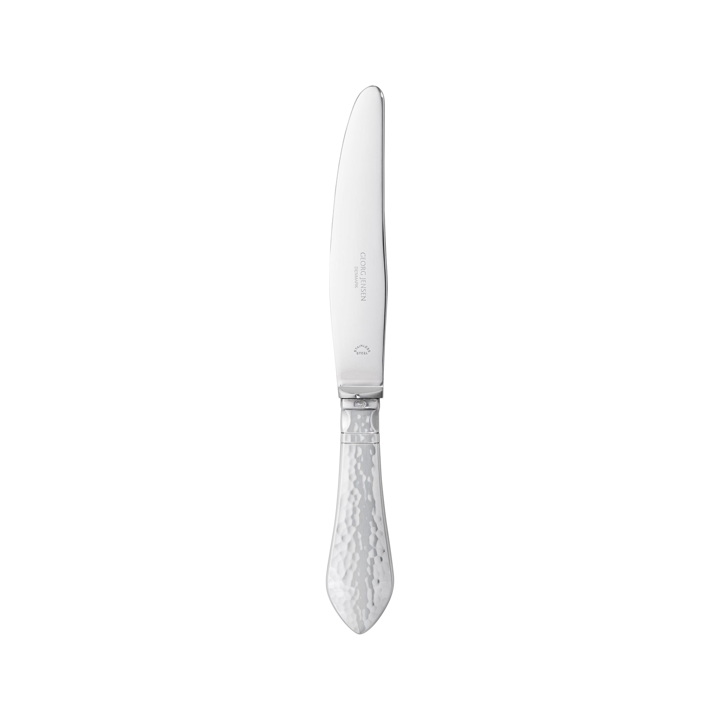 Georg Jensen Sterling Silver Continental Short Handled Luncheon Knife For Sale