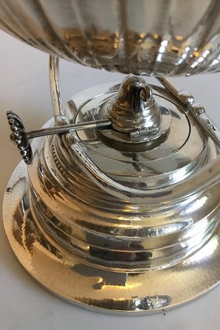 Jensen Sterling Silver Cosmos Swing Tea Kettle No. 45, from 1925