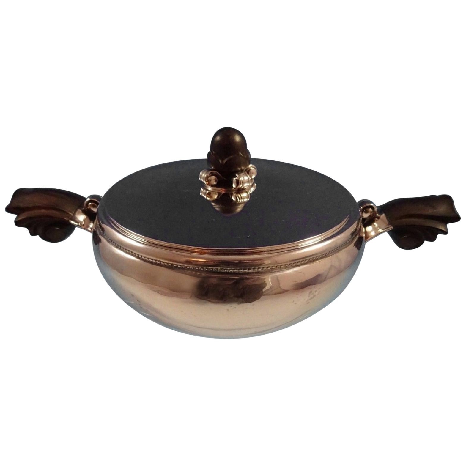 Georg Jensen Sterling Silver Covered Vegetable Dish or Entree Dish