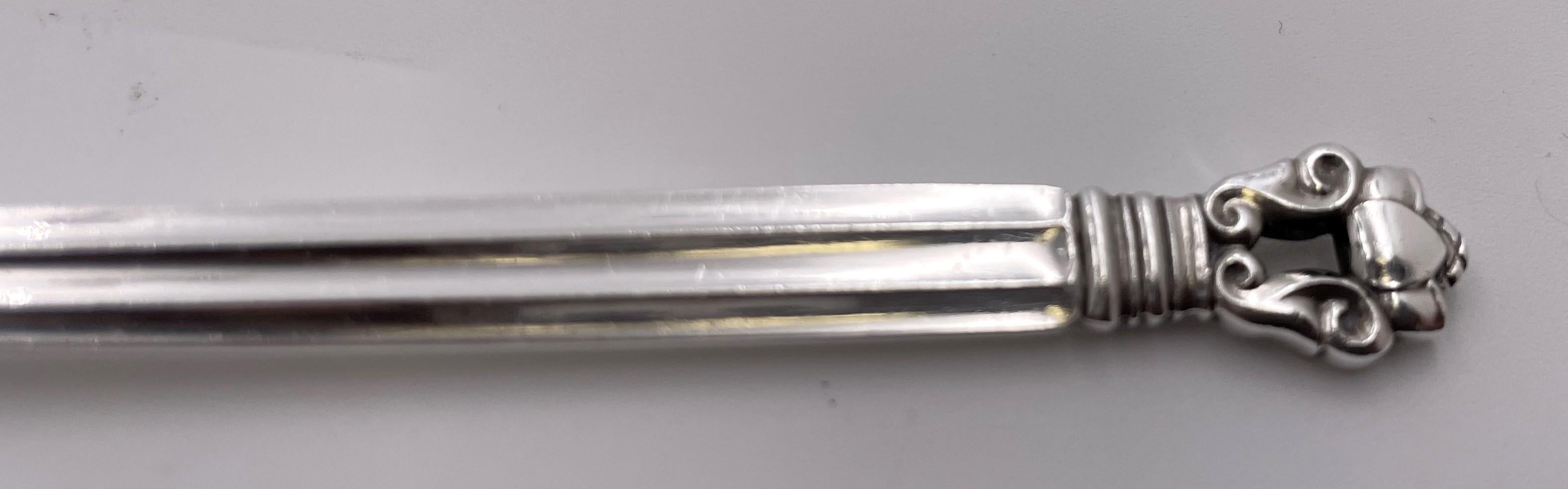 Georg Jensen Sterling Silber Sahnekelle in Eichelmuster mit Doppelausguss im Zustand „Gut“ im Angebot in New York, NY