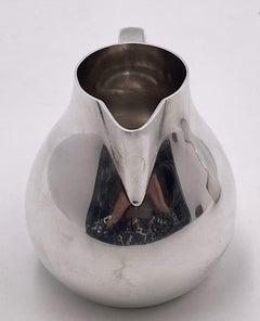 Georg Jensen Sterling Silver Creamer & Sugar Bowl #1015 in Bernadotte Pattern