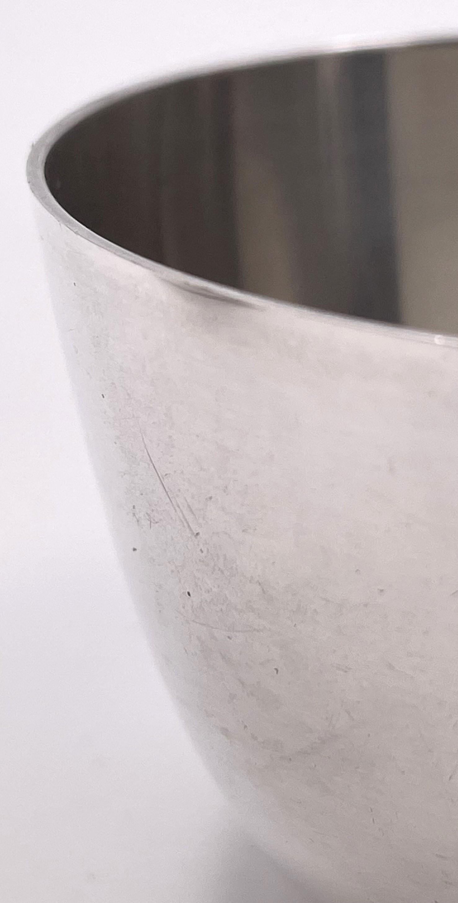 Georg Jensen Sterling Silver Creamer & Sugar Bowl #1015 in Bernadotte Pattern For Sale 2