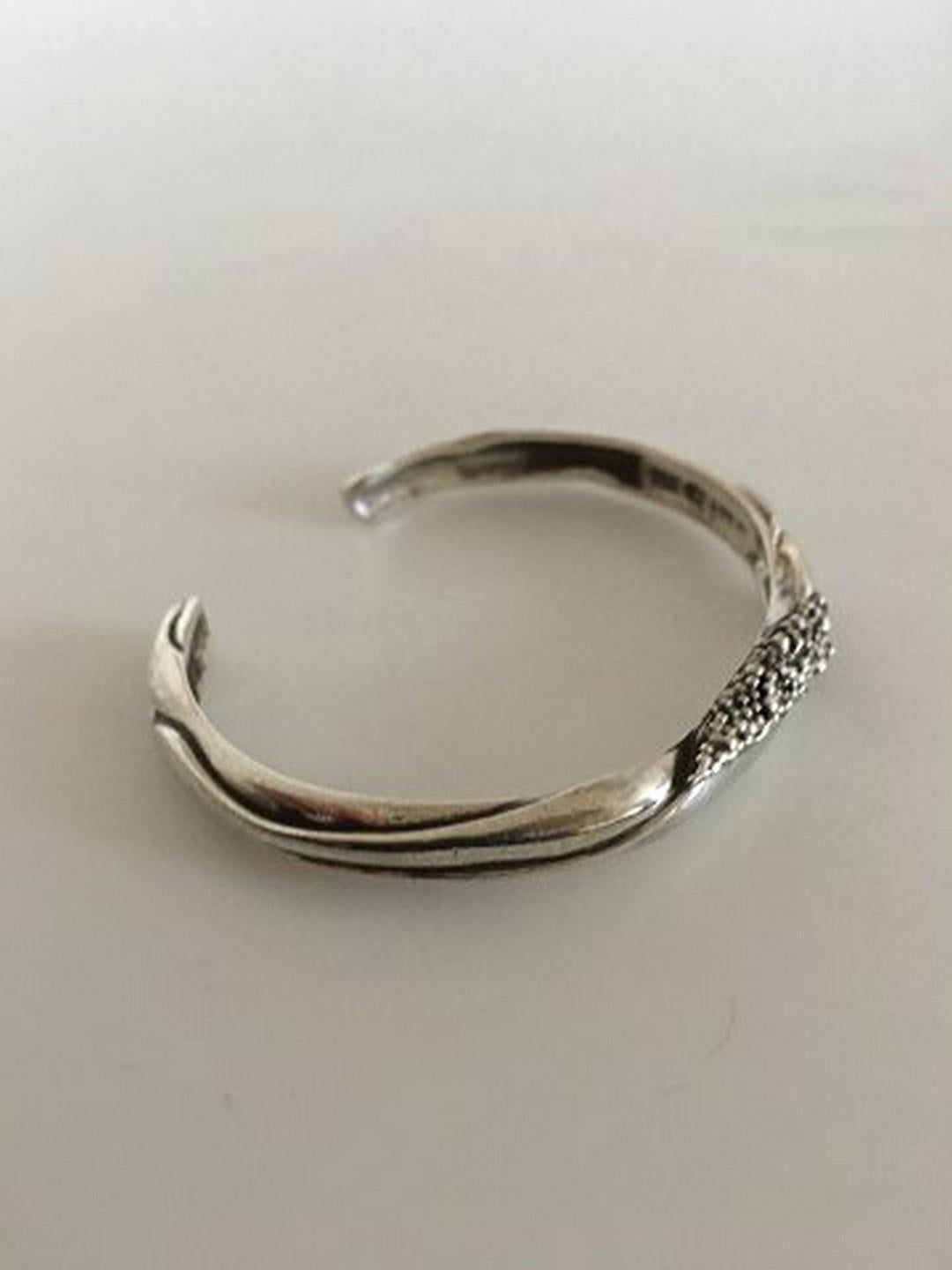 Modern Georg Jensen Sterling Silver Cuff/Bracelet #362 by Ole Kortzau For Sale