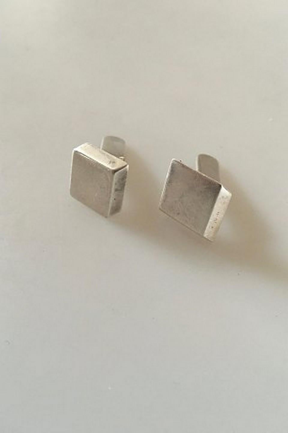 Modern Georg Jensen Sterling Silver Cufflinks