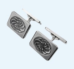 Georg Jensen Sterling Silver Cufflinks Denmark design 59A