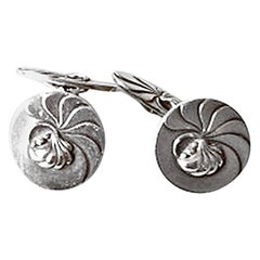 Georg Jensen Sterling Silver Cufflinks No 53 Nautilus