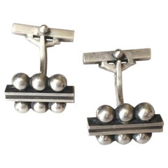 Vintage Georg Jensen Sterling Silver Cufflinks No. 61B by Harald Nielsen