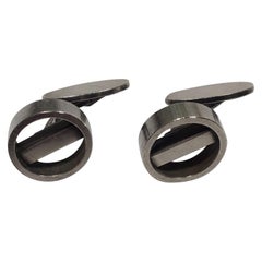 Georg Jensen Sterling Silver Cufflinks No 91 'SGJ'