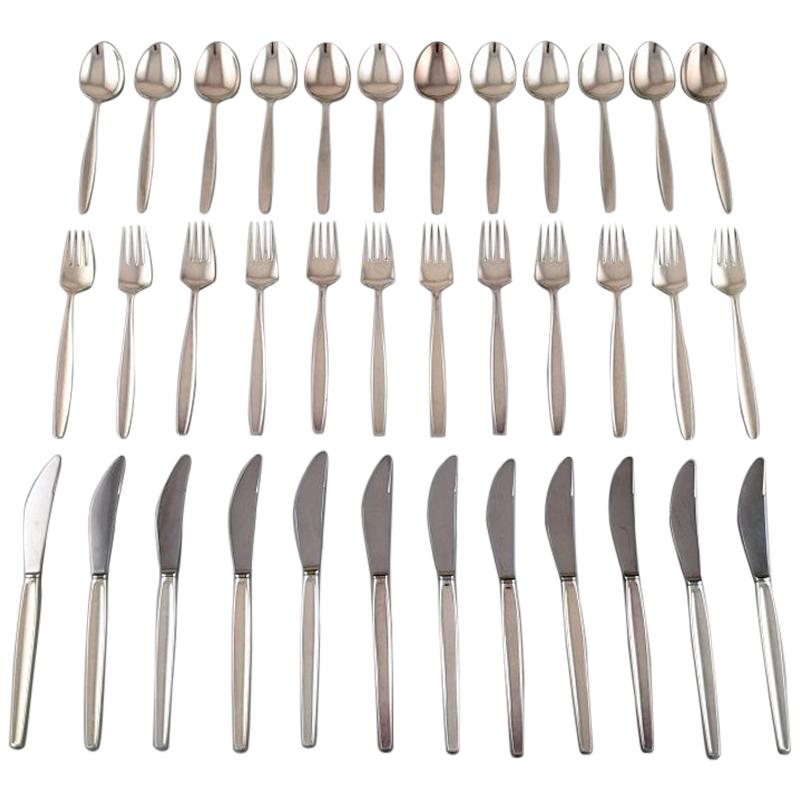 Georg Jensen Sterling Silver 'Cypress' Cutlery, Full Dinner Service, 36 Pieces