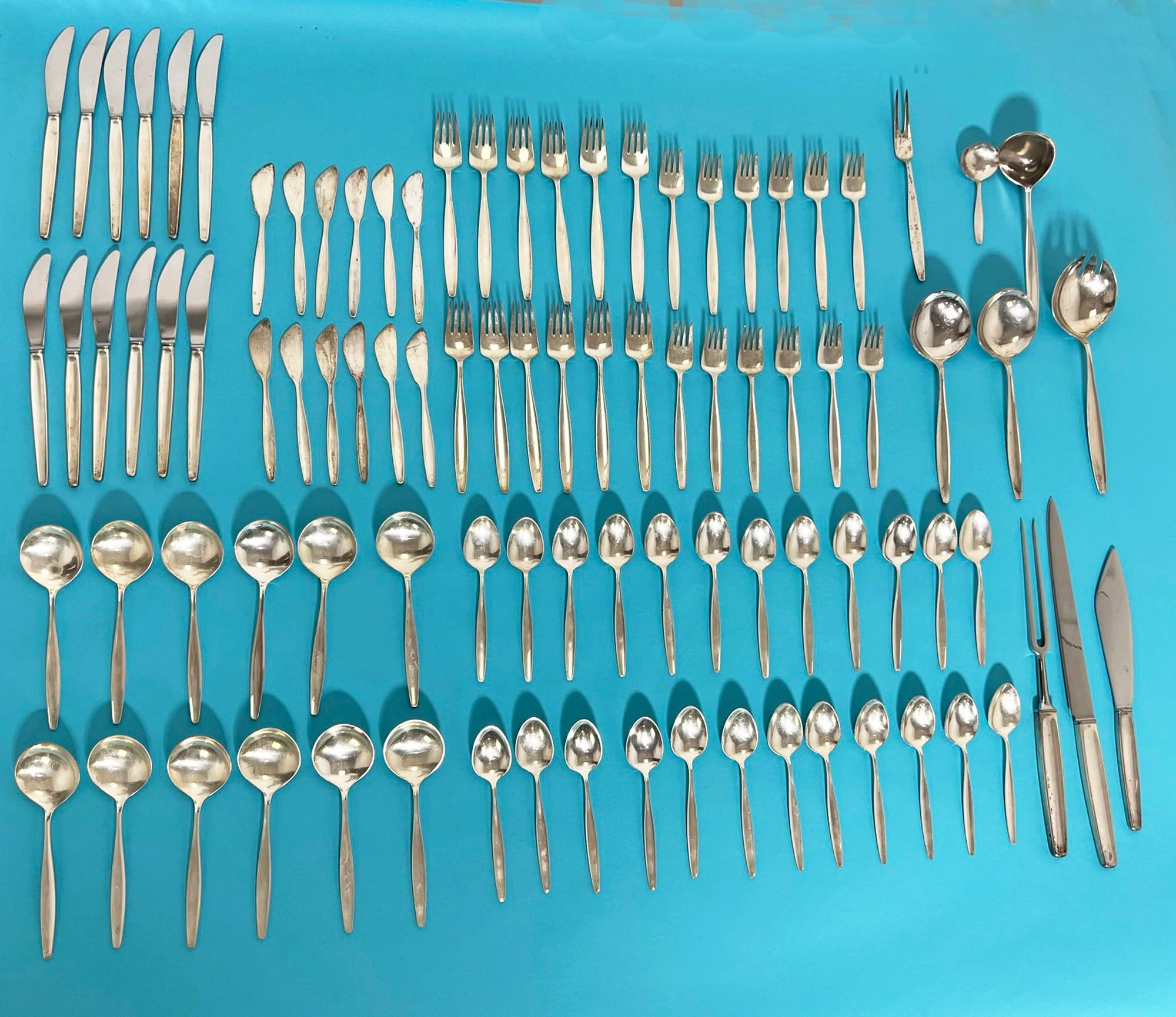 Georg Jensen Cubiertos de Plata de Ley 