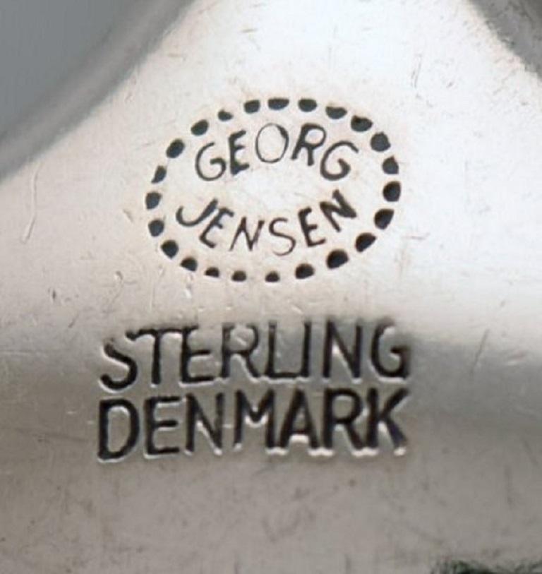 Danish Georg Jensen Sterling Silver Cypress Lunch Fork, 4 Pieces