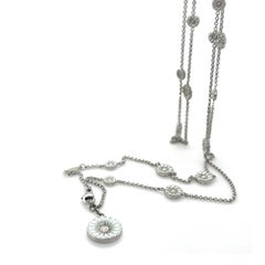 Georg Jensen Sterling Silver Daisy Long Necklace 12.5g